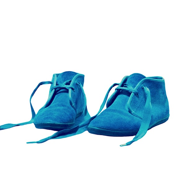 Keds VTG Turquoise Suede Ankle Booties - Picture 1 of 10